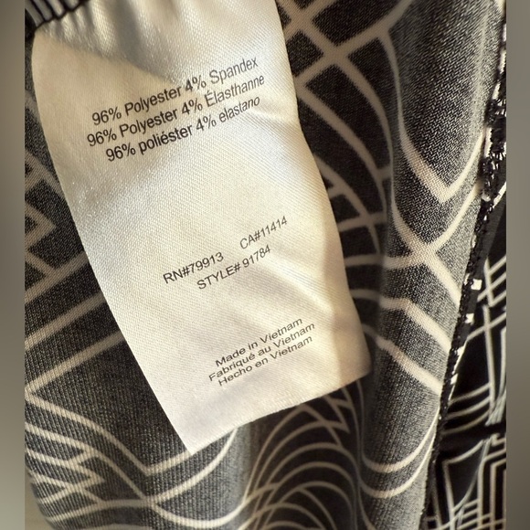 Motherhood black and white Blouse Large Breastfeeding friendly - Picture 5 of 7